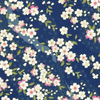 Stylo calligraphique japonais à encre avec décoration papier chiyogami à  motifs Rose & Bleu Set A -  France